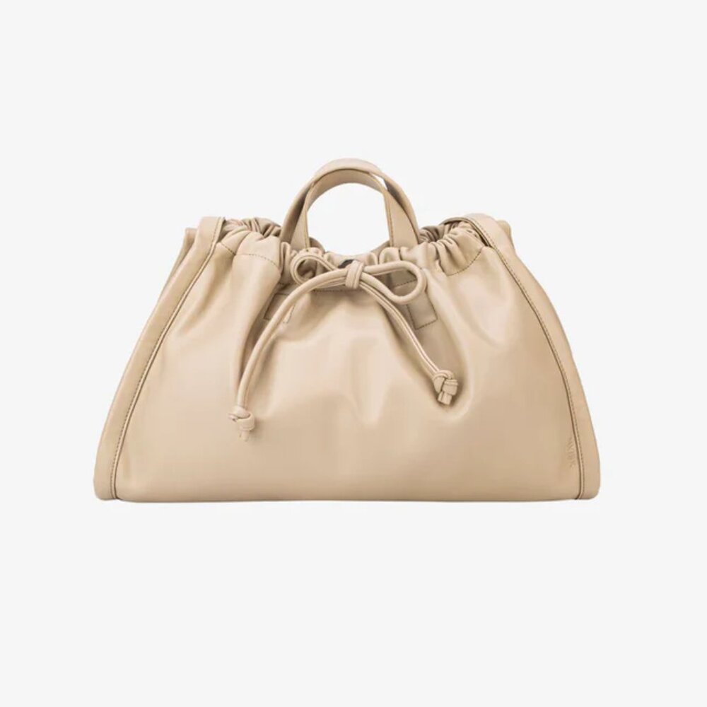HVISK | Medium Sage Soft Structure Tote Bag in Bone White